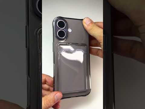 Silikonový černý kryt s peněženkou pro iPhone 17