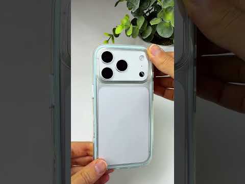 Tvrzený kryt se světle modrými okraji pro iPhone 17 Pro