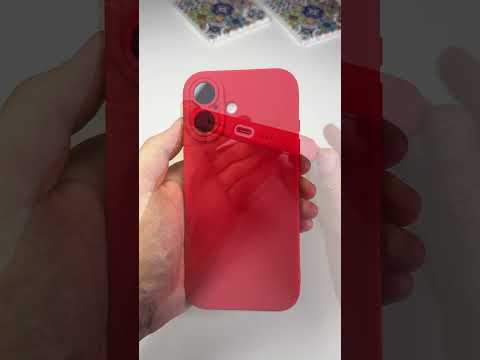 Silikonový červený kryt se zvýšenou ochranou čoček pro iPhone 17