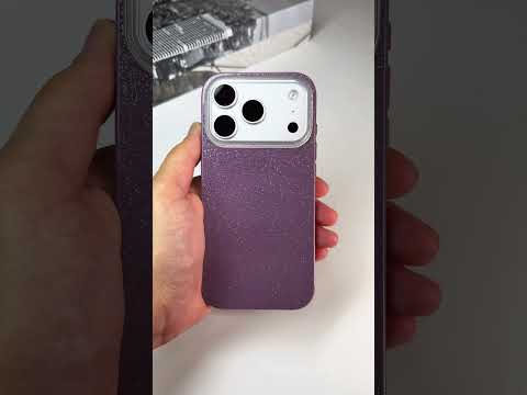 Třpytivý fialový kryt na iPhone 17 Pro