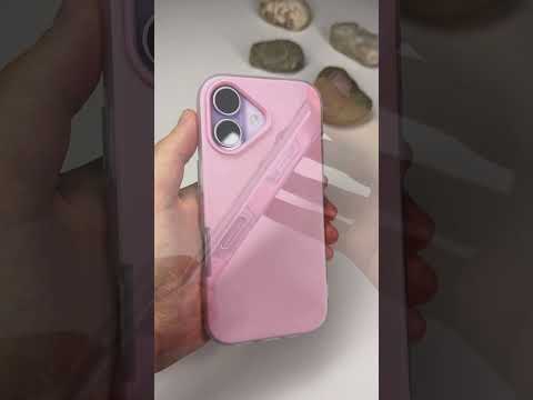 Frosted světle růžový kryt pro iPhone 17