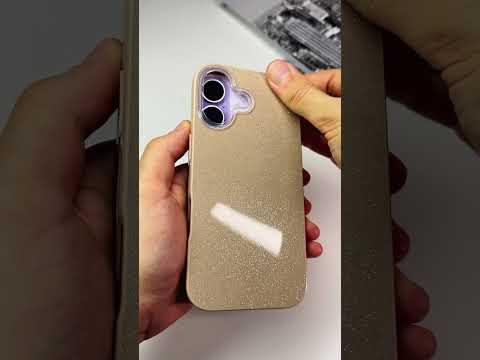 Tvrzený třpytivý kapučíno kryt na iPhone 17