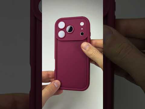 Silikonový vínový kryt se zvýšenou ochranou hran pro iPhone 17 Pro