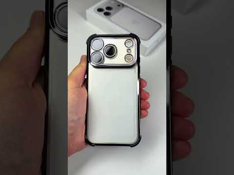Průhledný kryt s černou hranou pro Iphone 17 Pro
