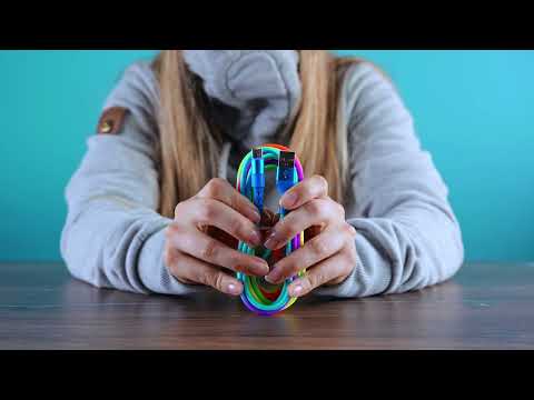 51601 - Barevný kabel USB na USB C 1m