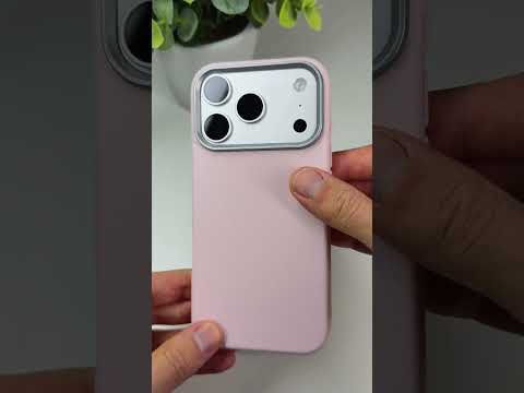 Koženkový růžový kryt pro iPhone 17 Pro