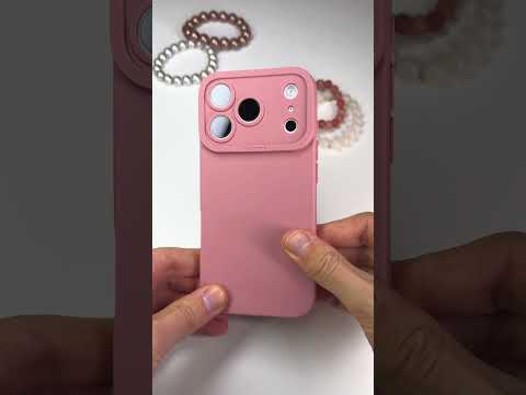 Růžový silikonový kryt se zvýšenou ochranou čoček pro iPhone 17 Pro