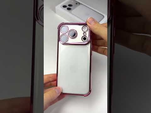 Průhledný kryt s růžovou hranou pro iPhone 17 Pro