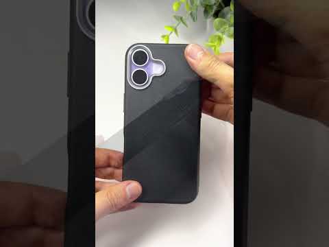 Koženkový černý kryt pro iPhone 17