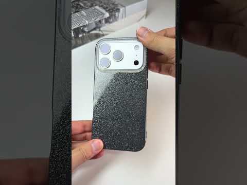 Třpytivý černý kryt na iPhone 17 Pro