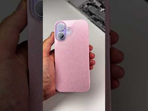 Tvrzený třpytivý růžový kryt na iPhone 17