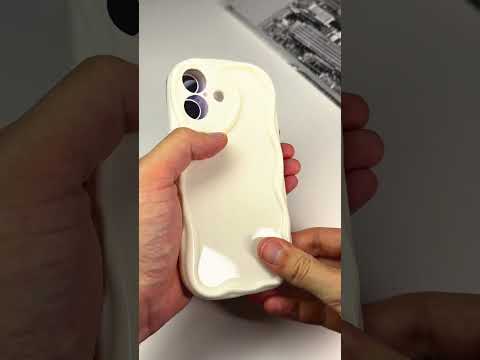 Silikonový vlnkovaný slonový kryt pro iPhone 17