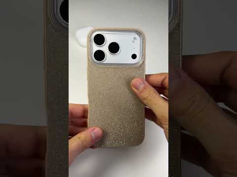 Třpytivý kapučíno kryt na iPhone 17 Pro