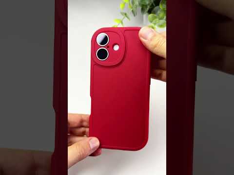 Silikonový červený zesílený kryt 1.5mm pro iPhone 17