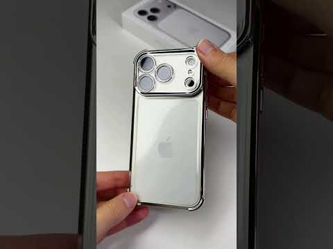 Průhledný kryt se stříbrnou hranou pro iPhone 17 Pro