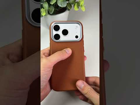 Koženkový hnědý kryt pro iPhone 17 Pro