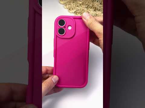 Růžový silikonový kryt se zvýšenou ochranou hran pro iPhone 17