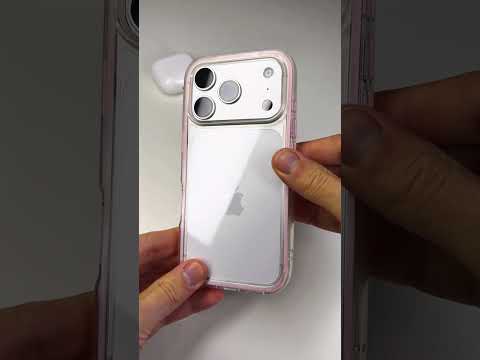 Tvrzený kryt s růžovými okraji pro iPhone 17 Pro