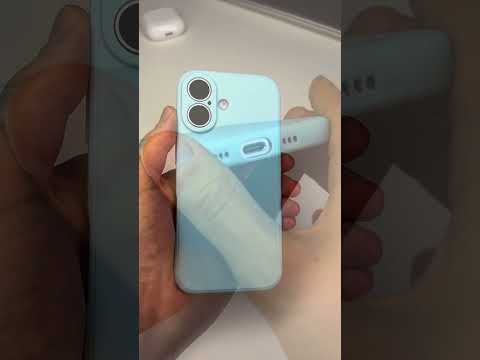 Kryt světle modrý na iPhone 17