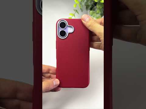 Koženkový vínový kryt pro iPhone 17