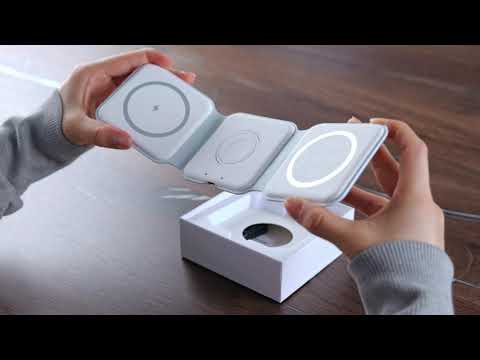 51616 - Skládací bezdrátová nabíječka 3v1