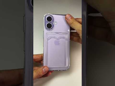 Silikonový průhledný kryt s peněženkou pro iPhone 17