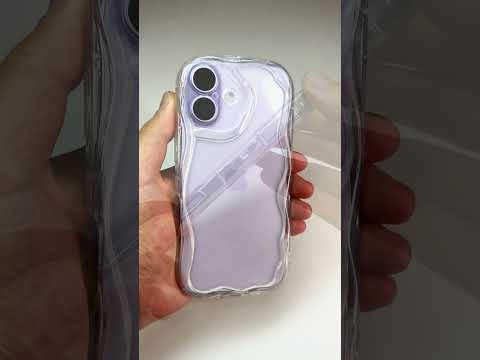 Silikonový vlnkovaný průhledný kryt pro iPhone 17