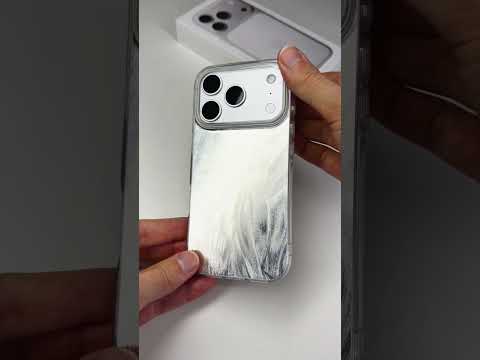 Tvrzený kryt se vzorem pírka na iPhone 17 Pro